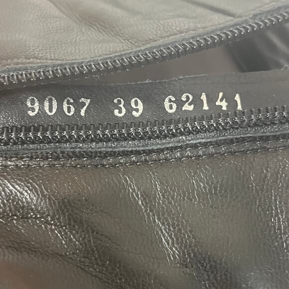 BeautiFeel Boots Ankle Black Zip Leather Heel Lady Dressy Office AntiSlip 39/8.5 - Picture 8 of 10